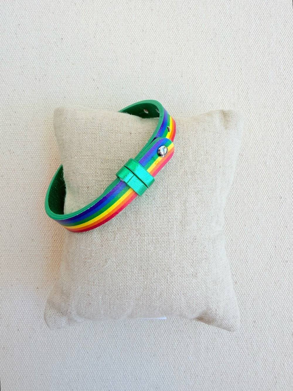 *Single Leather Bracelet Band* KEEP COLLECTIVE~Retired Emerald Green *NIP*